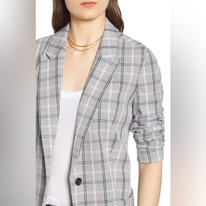 Treasure & Bond Oversize Plaid Blazer
